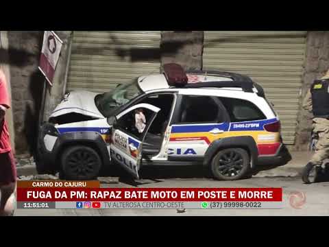 Fuga Da Pm Rapaz Bate Moto Em Poste E Morre Tv Alterosa